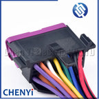 16 Pin Auto Connector Wire Harness Plug Housing 3A0972695A 8D0972695H With 15cm wires For OBD OBD2 Diagnostic