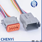 DT 2 3 4 6 8 12 Pin Automotive Sealed Electric Plug male female Waterproof Connector Wire Harness DT06-2S DT04-2P For Deutsch
