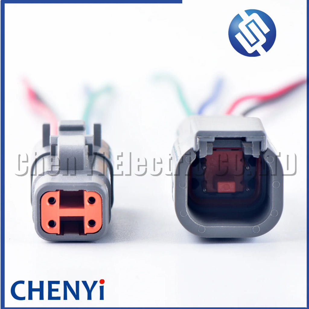 4 DTM06-4S DTM04-4P Automotive waterproof connector Sealed Wire Harness Plug with 15cm wires For Deutsch DTM series