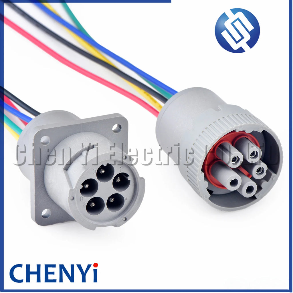 DEUTSCH Gray 5 Pin Waterproof connector HD16-5-16S HD10-5-16P HD10 1.5 Series Flame Retardant diagnosis Plug With pins