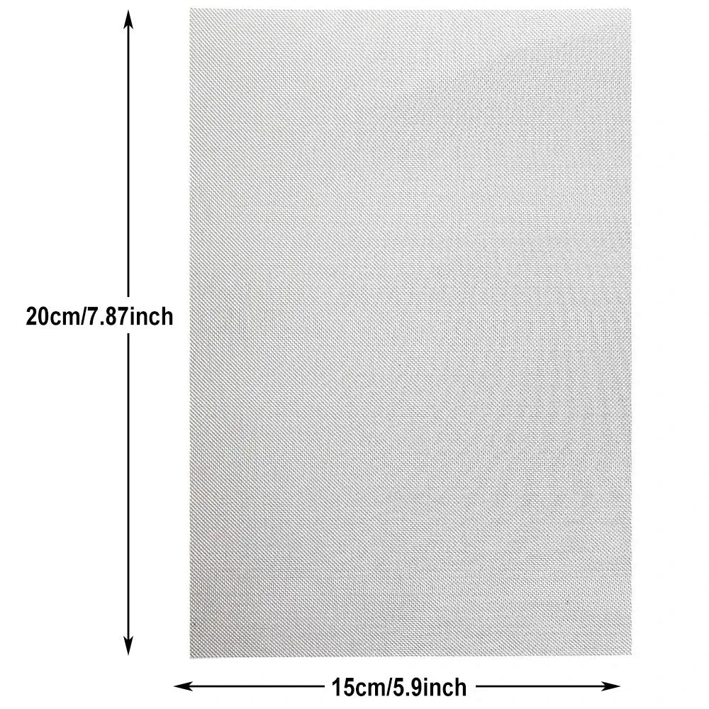 Automobile Bumper Stainless Steel Repair Mesh Plastic Crack Repair Mesh Welding Wire Mesh Net for Bumper Body Hood Vents 15x20cm