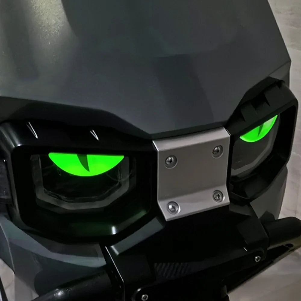 2-6Pcs Luminous Eyes Car Stickers 3D Reflective Demon Cat Eyes Sticker for Auto Motorcycle Night Light Warning Decoration Decals