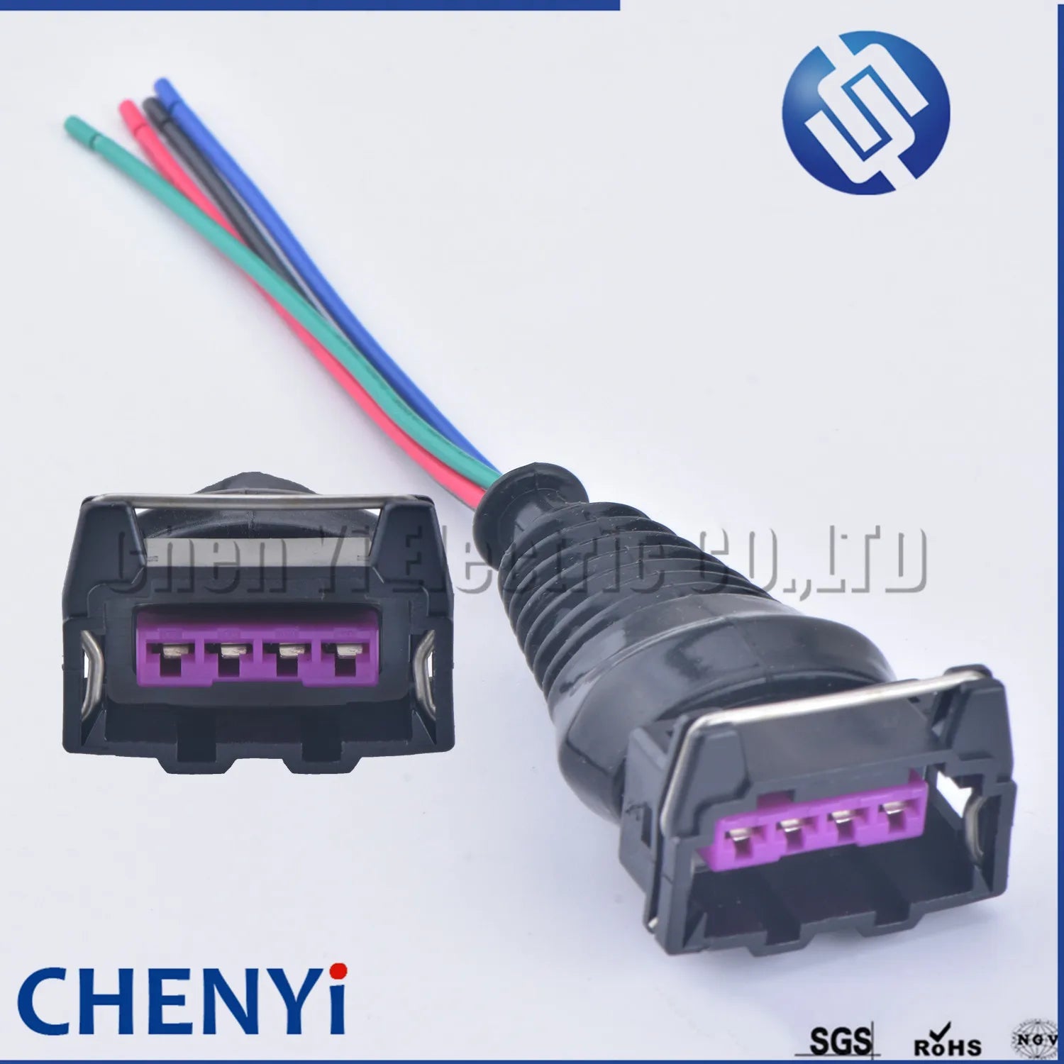 4 Pin auto waterproof wire harness cable sealed connector EFI female EV1 fuel Injector Ignition Coil plug Connector 282192-1