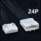 24 Pin Automotive Audio Navigation host Connector Socket Wire harness Plug 1473413-1 1376103-1 1318917-1 For Toyota Nissan Buick