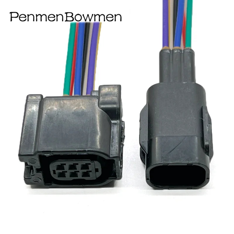 1 Set 6 Pin Auto Reversing Radar Probe Electrical Cable Connectors Wire Harness Plug 12382 6189-1142 6189-7042 For Toyota RAV4 C