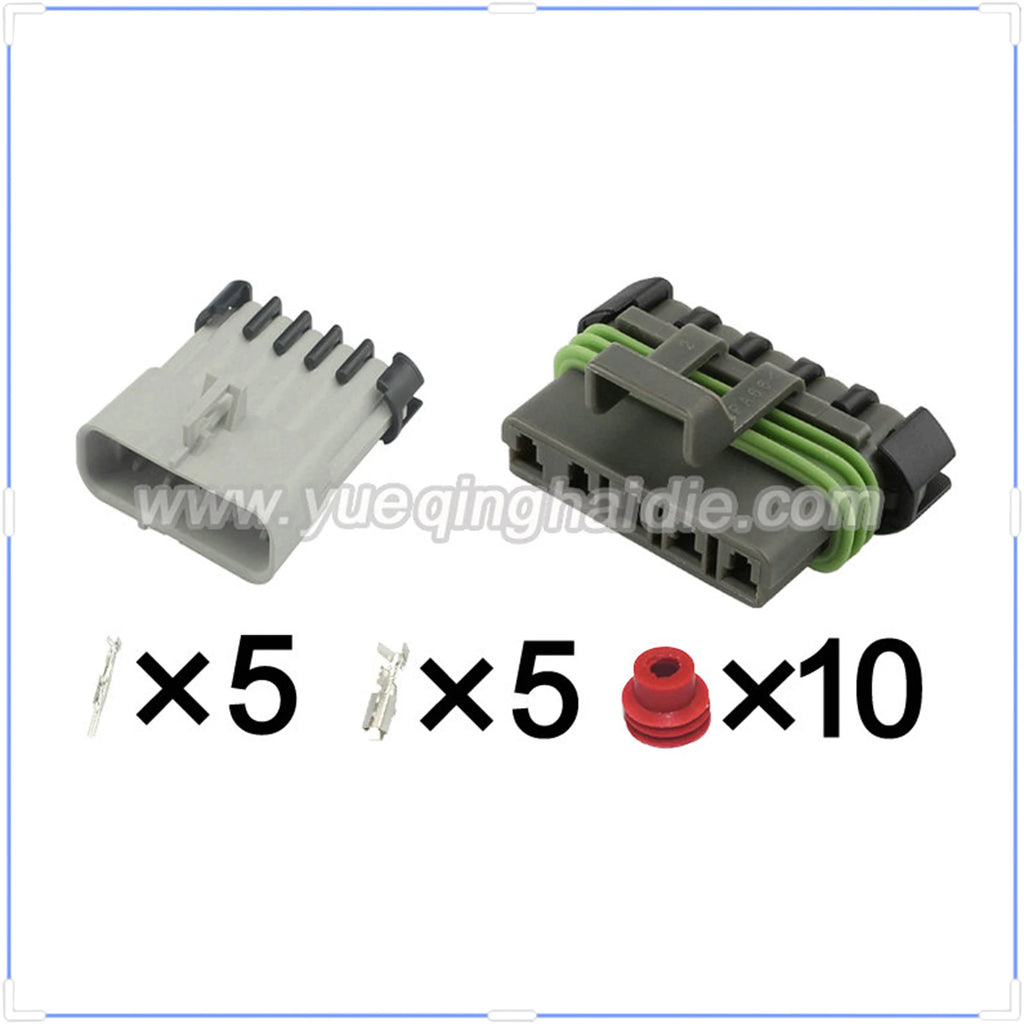 Delphi 5Pin Connector Waterproof 2.8mm Male Female Connector Auto Wire Harness Cable Socket for Buick 1218-6400 12084891