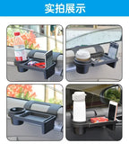 Versatile Car Organizer with Cup Holder Phone Slot Durable Plastic Fits Side Door or Window Ideal for Daily Use Accessories