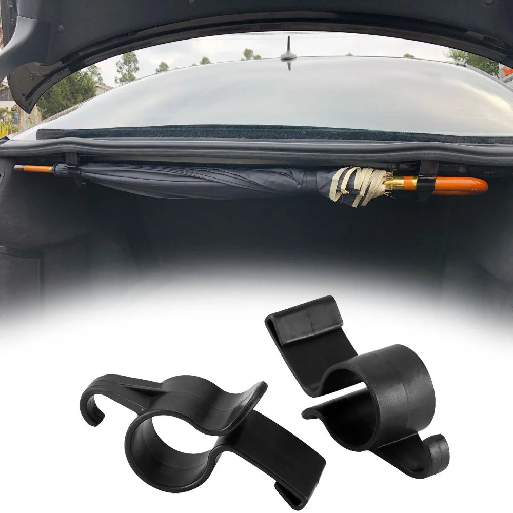 Car Umbrella Holder Universal Car Trunk Umbrella Mount Towel Hanger Hooks Auto Car Accessories Internal Storage Organizer Holder