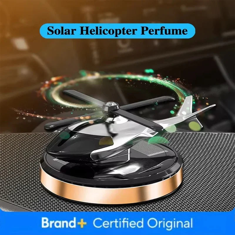 Solar Helicopter Car Air Freshener Fragrance Supplies Interior Accessories Novelty Propeller Flavoring Perfume Diffuser Amagi
