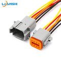 New energy vehicle connector DT04-8P waterproof connector DT06-8S docking terminal harness plug with wire