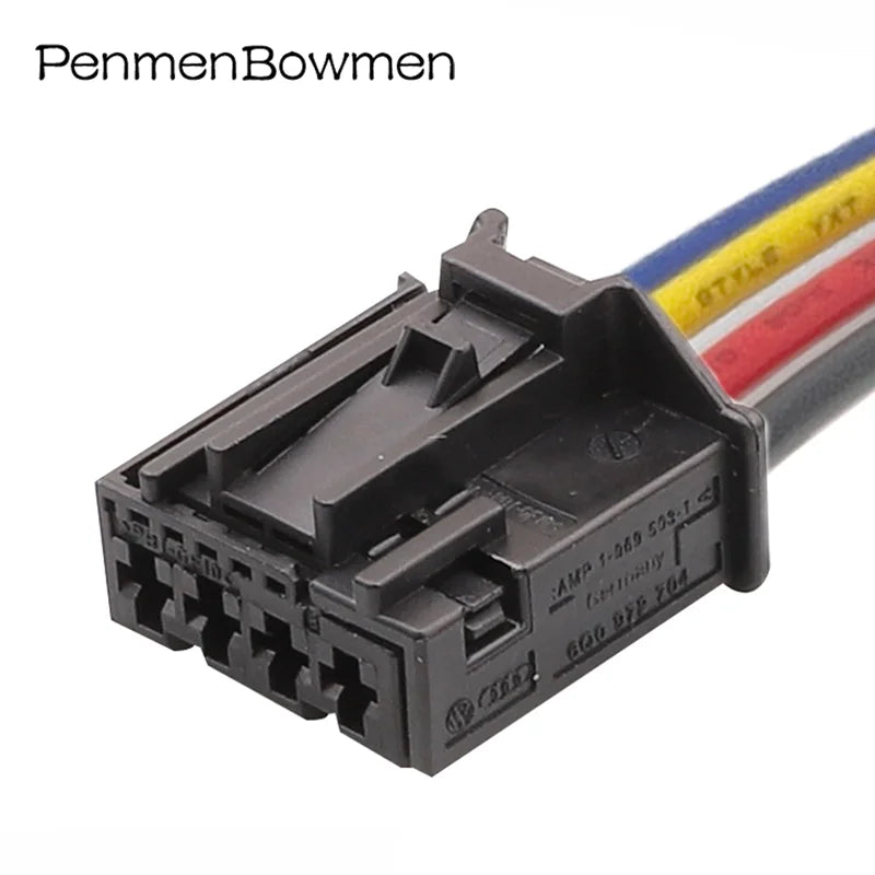 1 Set 4 Pin Car Door Woofer Reading Light Electrical Cable Connectors Wire Harness Plug 6Q0972704 1-969503-1