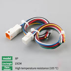 10Set JST Type Small Current Waterproof Connector JST02R/02T LED Male and Female Butt Terminal With 15 Wire Plug 02T-JWPF-VSLE-S