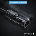 4/2.5mm² PV1-F Solar Extension Cable 1/2/3/5/10M Waterproof DC Connector Male Female Pair IP67 for Photovoltaic System