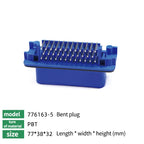 10/100Pcs ECU Controller Connector PCB Panel Waterproof Bent Needle Pin Socket Plug Board Terminal 776087 776163 776267 776280