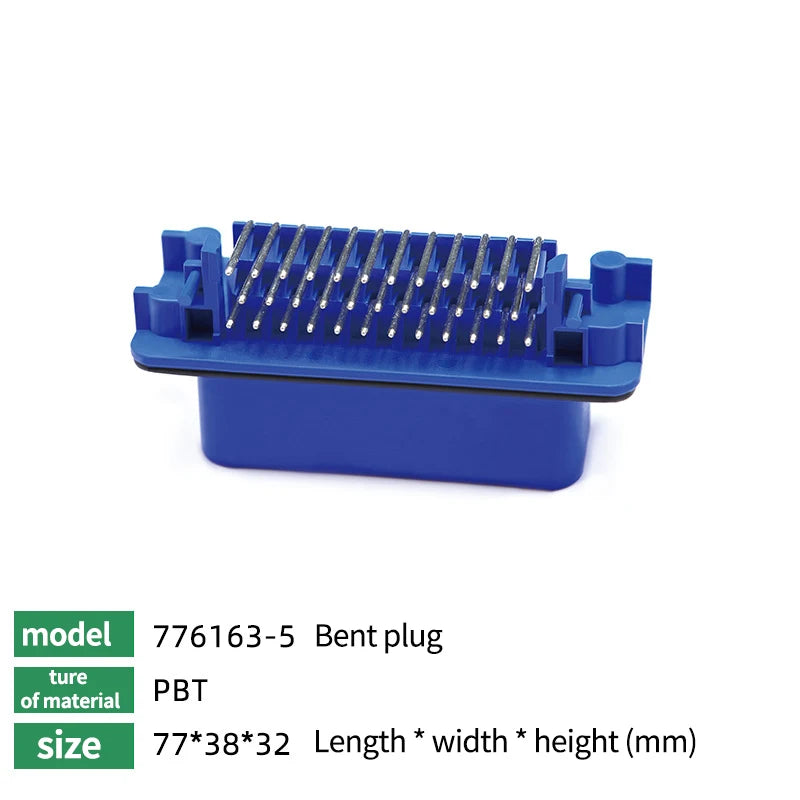 10/100Pcs ECU Controller Connector PCB Panel Waterproof Bent Needle Pin Socket Plug Board Terminal 776087 776163 776267 776280