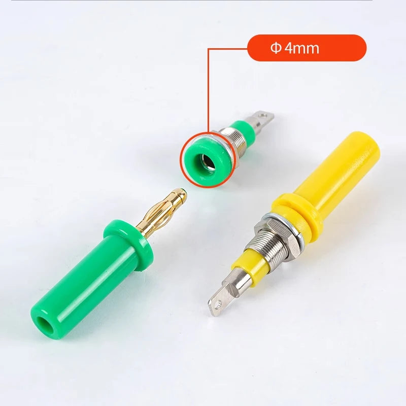 Pure Copper Gold-plated 4mm Banana Plug, Lantern Type, High Current 4mm Sound Box Speaker Wire, Banana Gold-plated Connector