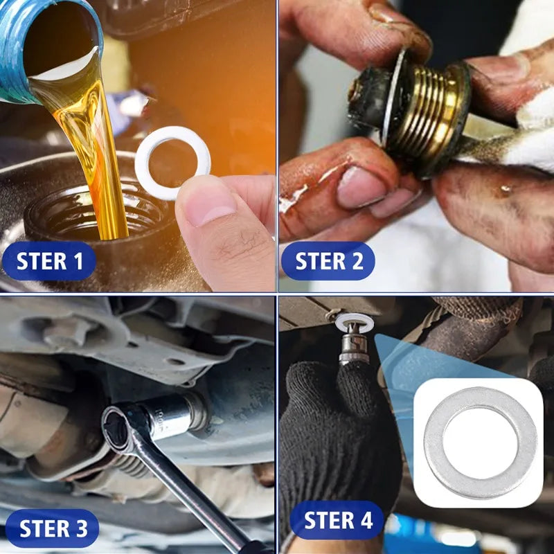 14mm Car Oil Drain Screw Gasket Aluminum Sealing Washer Auto Engine Bottom Oil Drain Screw for Honda 94109-1400094109-12000