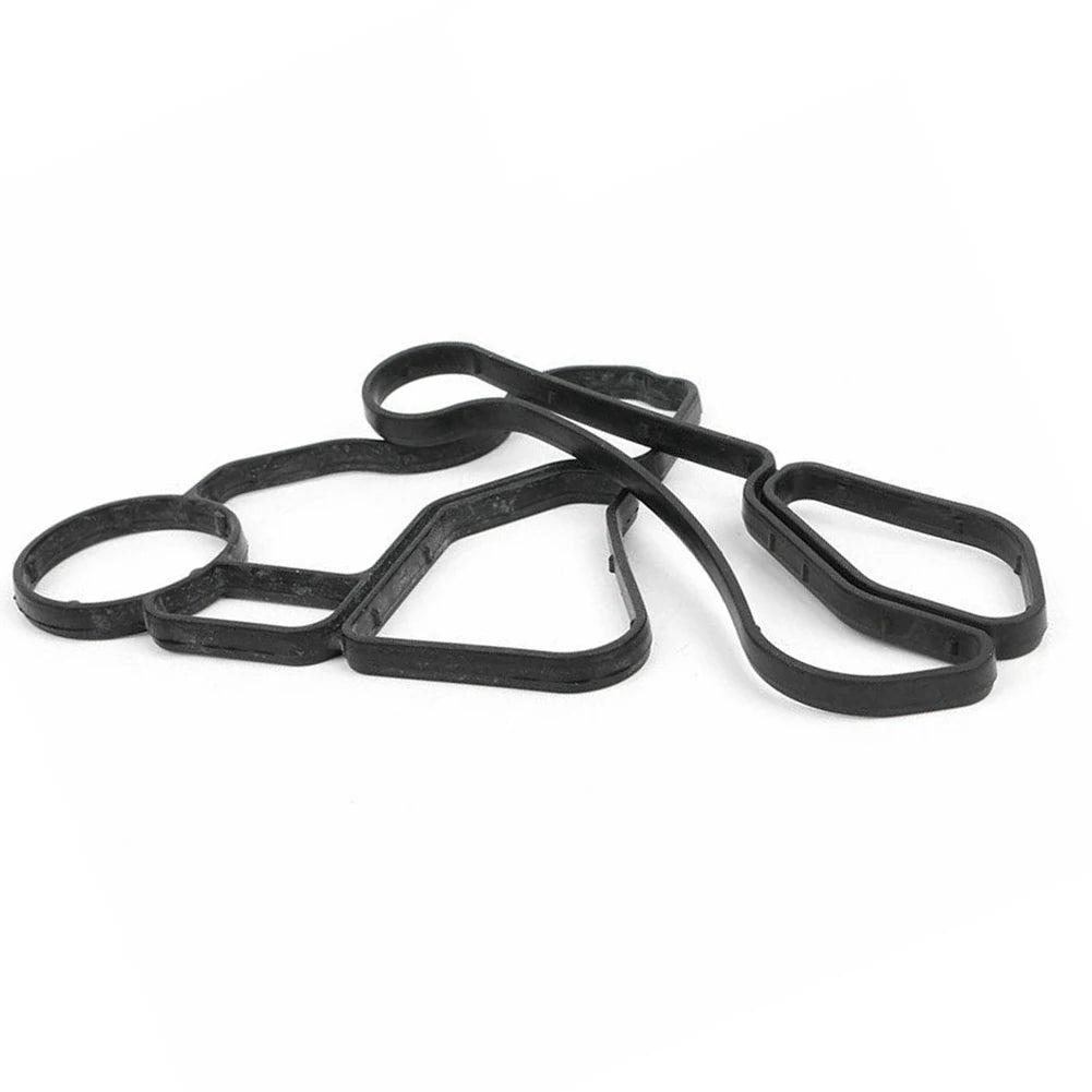 2pcs Engine Oil Filter Cooler Housing Gasket Seal 11428637820 11428637821 For BMW Sealing Washer Gaskets