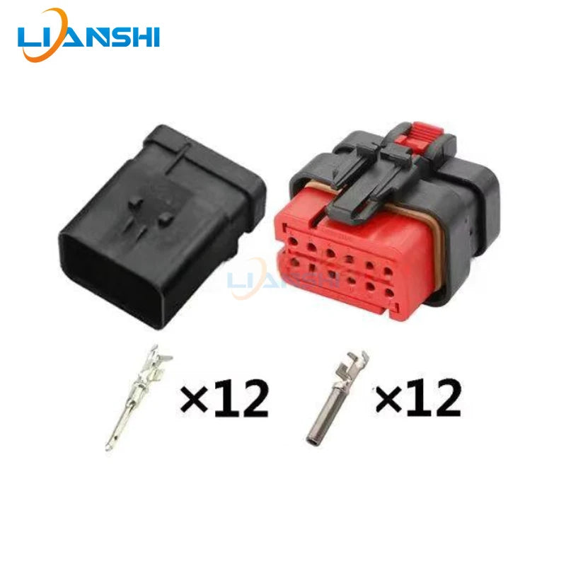 776437-1/776438-1 is suitable for the 12p male and female wire harness plug of the excavator plug connector DJ73121-1.6-11/21
