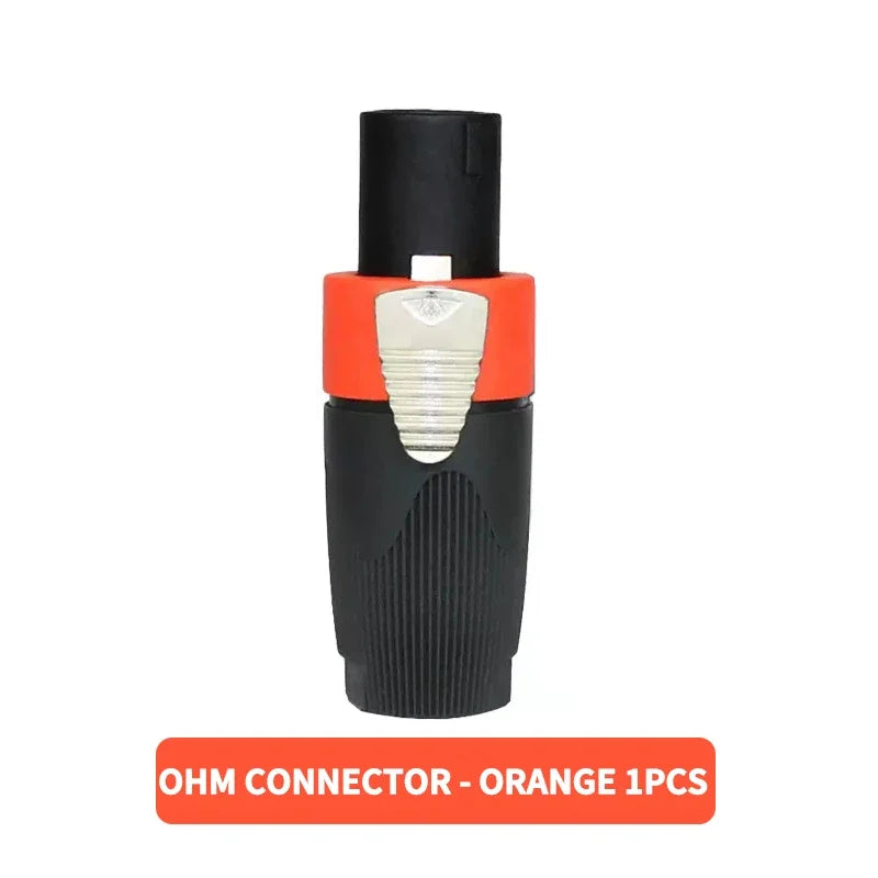 Professional NL4FC Speakon 4Pin Audio XLR Connector with Ohm Head and Solder-Free Amplifier Terminal for Superior Sound Quality