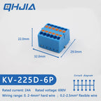 Fast Wiring Mini Rail-Type Quick Junction Box | 1-In-Multi-Out Plug-in Terminal Wire Connector for Easy Electrical Connection