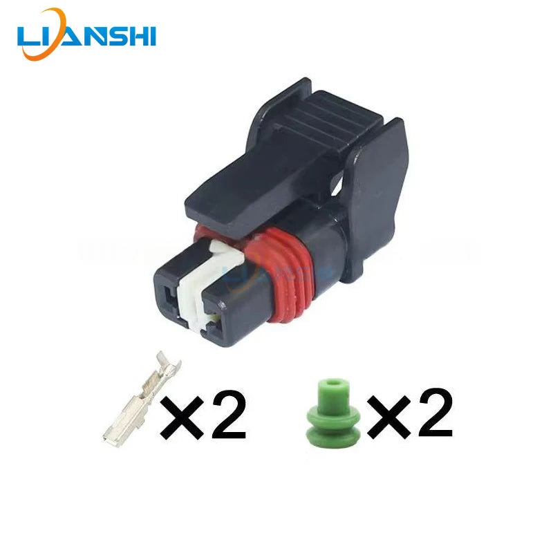 The MG653494-5 is suitable for the 2-pin plug wiring harness connector of the front collision sensor of Hyundai Kia