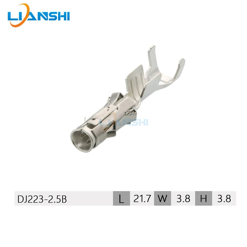 100pcs DJ223-2.5B terminal 929975-1/929974-1 Plug-in cable Copper terminal spring BMW power amplifier