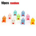 Cute Small Dinosaur Hug Heart Car Ornaments Night Glowing Luminous Dashboard Decor Car Home Ornament Decoration 10/1pcs