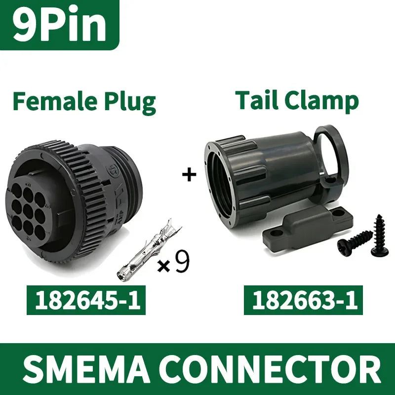 4/9/14 Pin AMP/TE Type CPC Connector, 182919-1 206153-1 182647-1, Circular Plug with Pins for SMEMA & Auto Sensor
