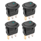 Automotive Rocker Switch 12V 3 Pin Cat Eye LED Light ON OFF Toggle Dash Replacement for Car Motorcycle Marine Boat RV Parts New