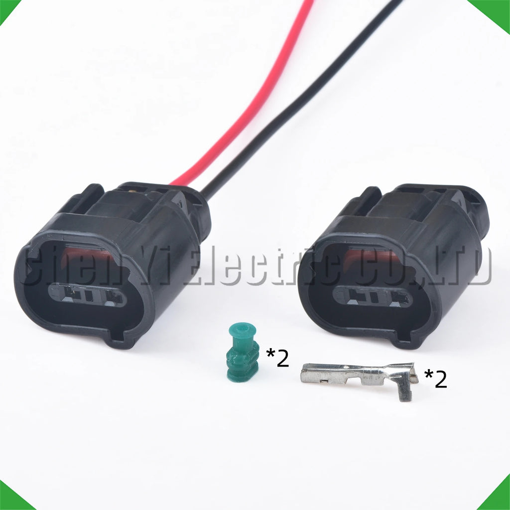 2 Pin automobile waterproof reversing radar probe sensor connector Wire harness plug 7283-8721-30