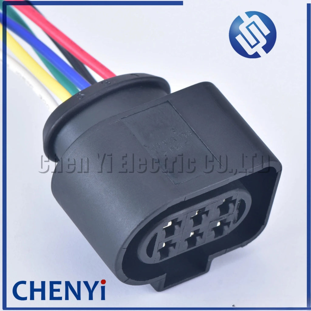 6 Pin 3.5mm 1J0973733 Automotive waterproof connector plug LSU 4.2 Oxygen Sensor Connector 1J0 973 733 with wires 1J0973833