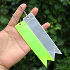 Reflective Keychain Reflector with Chains PVC Reflective Reflector Pendants for School Bag Cycling Backpack Night Riding Warning