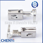 20 Pcs 6.3 MM Auto Crimp Wire Terminal Loose Car Connector Mental Pins G394 Tinned Copper Terminal 1241410-1 1241412-1 1241414-1