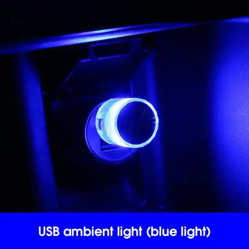 Car Mini USB LED Ambient Lights Best-selling Portable Cars Decorative Atmosphere Lamp Colorful Party Light Auto Accessorie Amagi