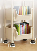 Versatile 2-5Tier Rolling Storage Cart with Wheels Perfect Bathroom Kitchen Office Ideal Groceries Snacks Toys Books Toiletries