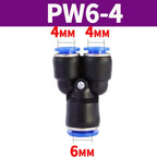 Pneumatic Push-to-Connect Fittings Kit 20/100/500PCS Y W Shaped Air Water Oil Hose Connectors for Nylon Polyurethane Tubing