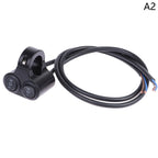 7/8" 22mm Aluminum Alloy 12V Motorcycle Handlebar Control Switch Dual Button Control Headlight Flasher Speaker Switch 2 Choice