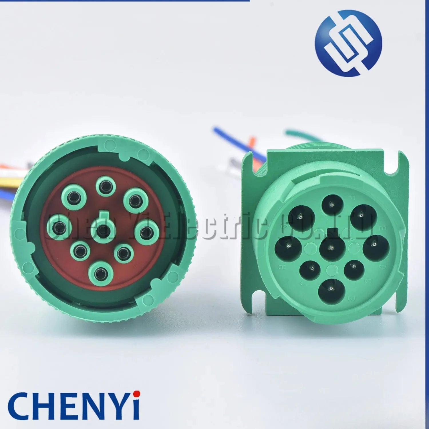Green 9 Pin auto waterproof connector Diagnosctic Tool circular Wire Harness plug pigtail HD16-9-1939S-P080 HD10-9-1939P-P080