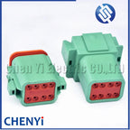 Green 8 Pin Male or Female Auto Waterproof Connector Sealed Plug DT06-8SC DT04-8PC DT06-08SC DT04-08PC with Pin For Deutsch
