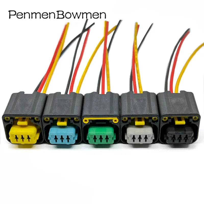 1 Set 3 Pin Auto Crankshaft Sensor Electrical Cable Connectors Wire Harness Plug 1801179-1 1801179 For Citroen Peugeot