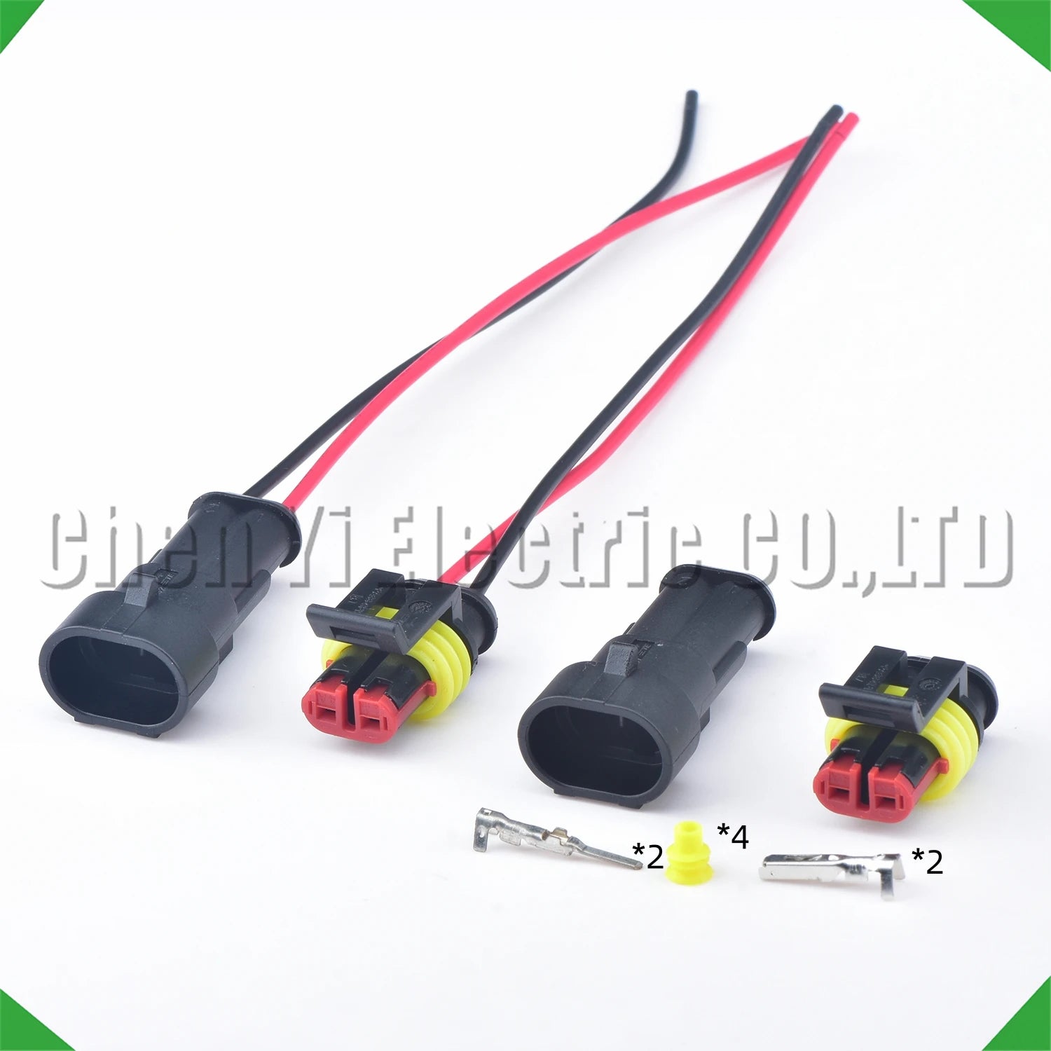 2-pin auto connector connector female super waterproof electrical automotive connector