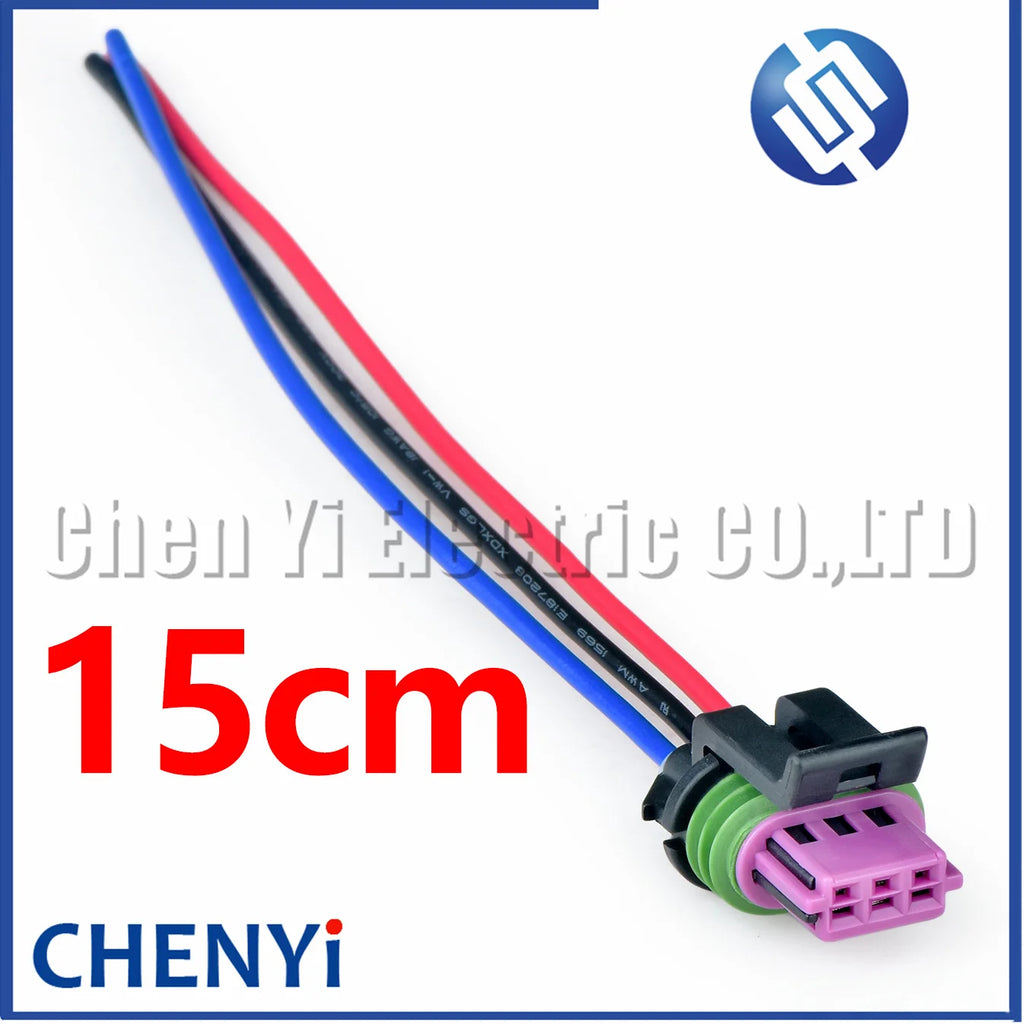 3 Pin Automotive waterproof connector turn signal xenon lamp stabilizer harness plug 33152360 15491547 For Buick Chevrolet