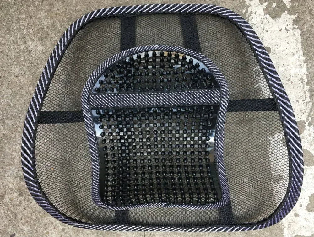 Car Seat Office Chair Massage Back Lumbar Support Mesh Ventilate Cushion Pad Black Mesh Back Lumbar Cushion for Car Driver Amagi