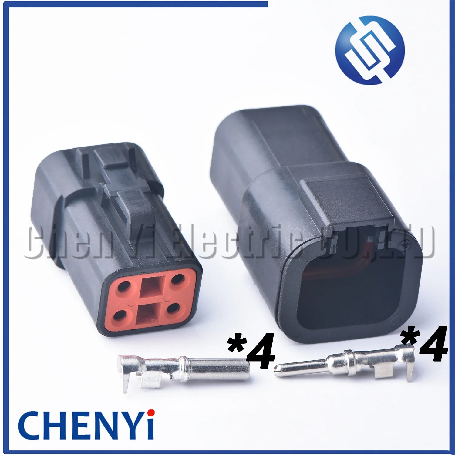 Black DTP series 4 Pin Male Female Automotive Waterproof Connector Plug DTP06-4S DTP04-4P For cummins ECM Power Connector Module