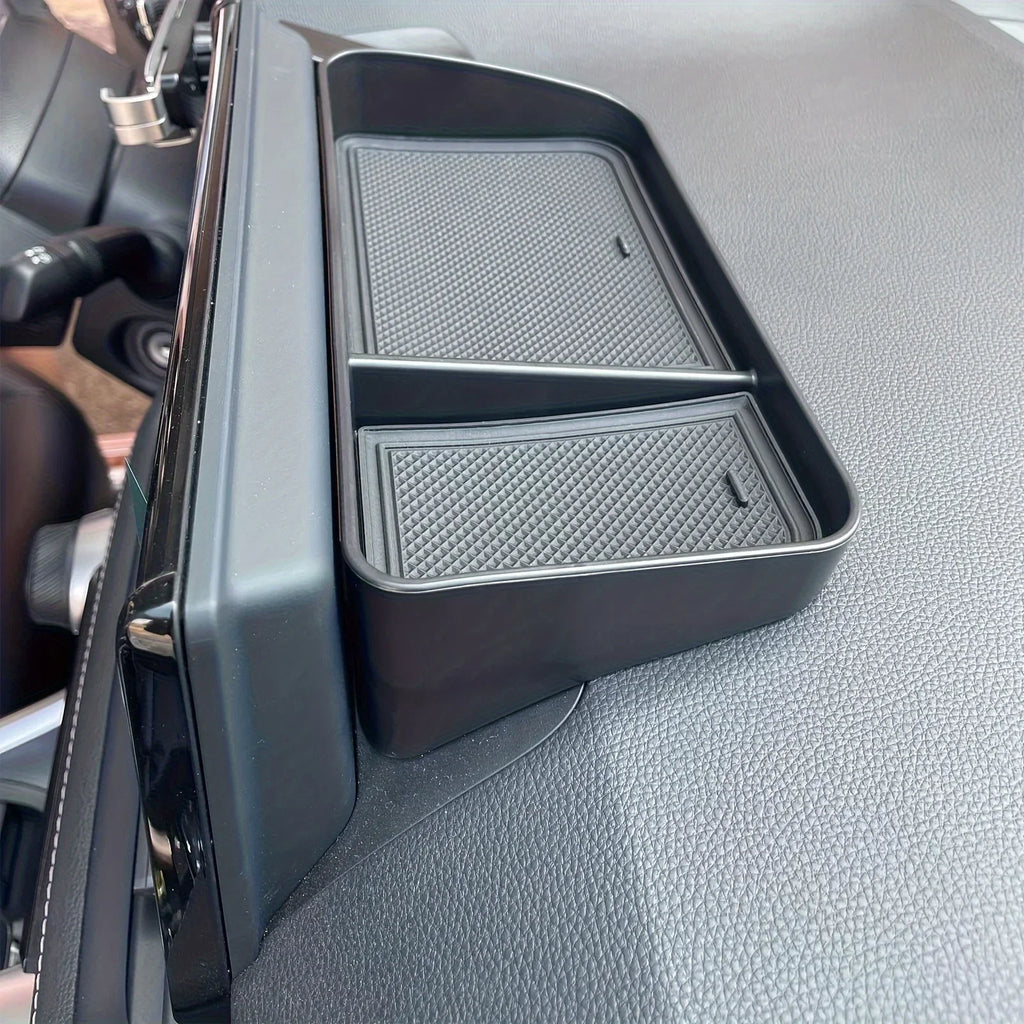 Car Dashboard Tray Box Center Console Display Storage Box Hidden Tray Behind Screen Organizer Sundries Tray Accessories Amagi