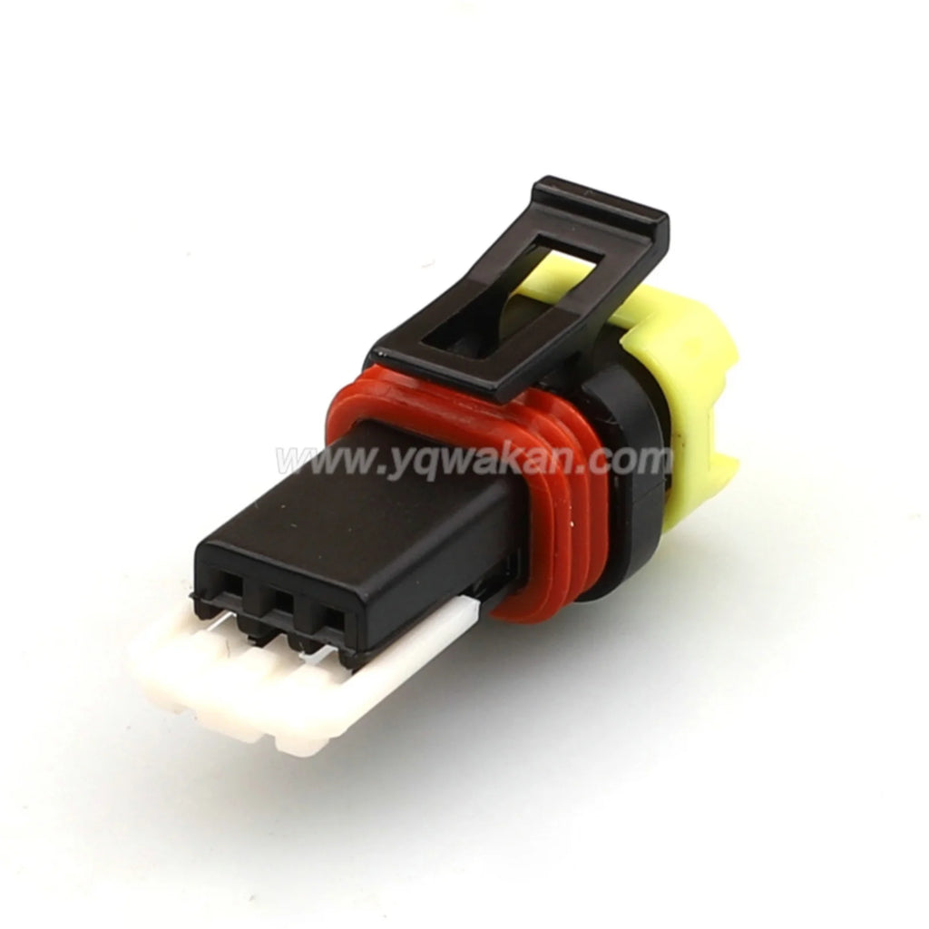 3 Pin Waterproof 0.6mm Female Connector Headlight Light Height Adjustment Motor Plug Wire Harness Pigtail For Hyundai 1-936527-2