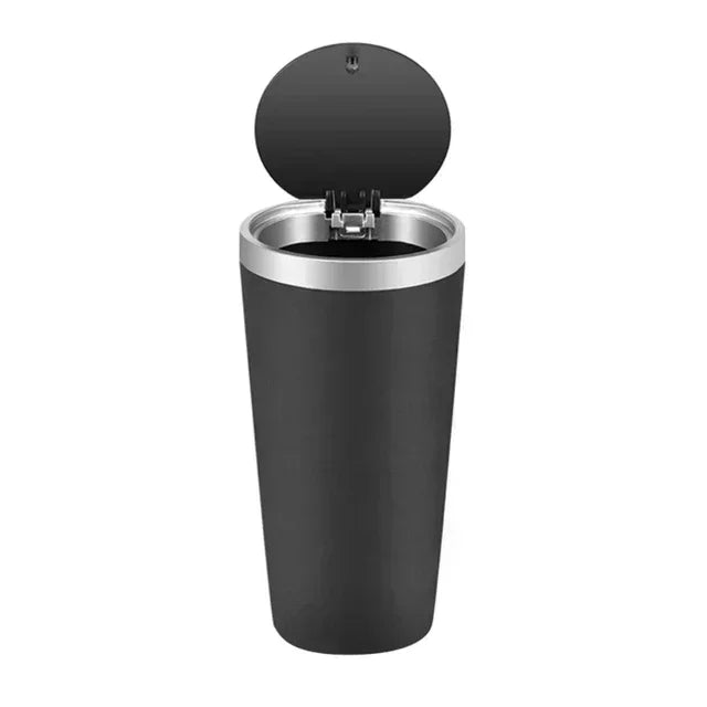 Auto Garbage Bin Ashtray Leak-proof Car Cup Holder Trash Can with Cover Storage Box Bucket Waterproof Acessory Amagi