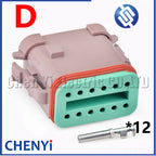 12 Pin Auto waterproof connector plug DT06-12SA-CE05 DT06-12SB-CE05 DT06-12SC-CE05 DT06-12SD-CE05 DT06-12SA-CE11 DTF13-12P