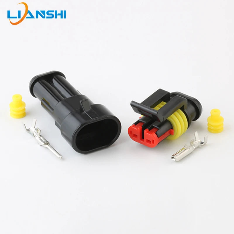 5set 282104-1 282080-1 Automotive waterproof connector 2p AMP connector DJ7021-1.5-11/21